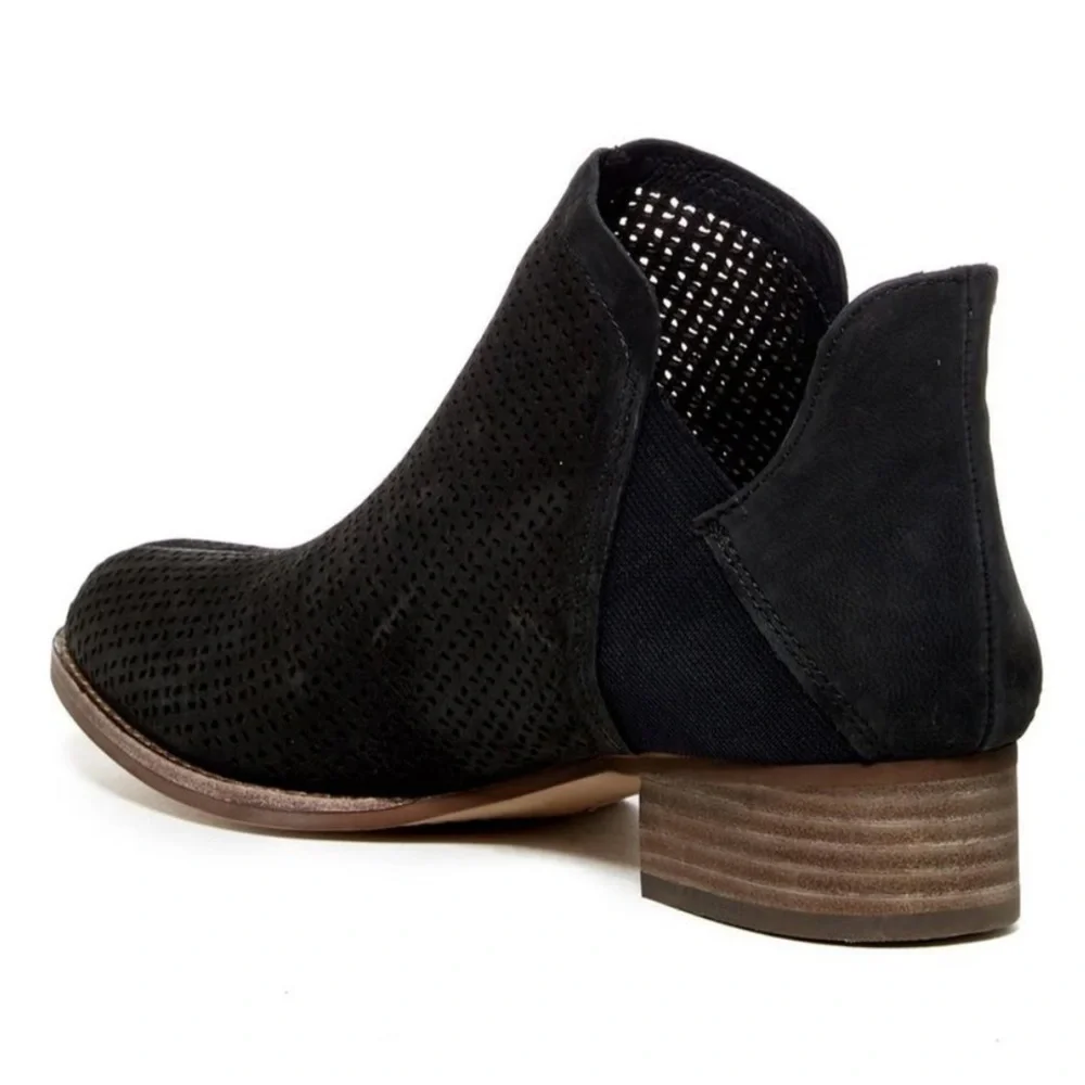 Vince Camuto Women's Black Celena Perforated Bootie size 6